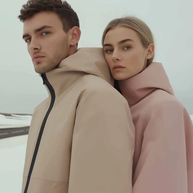 Male and female pastel jackets powered by DSEAMS